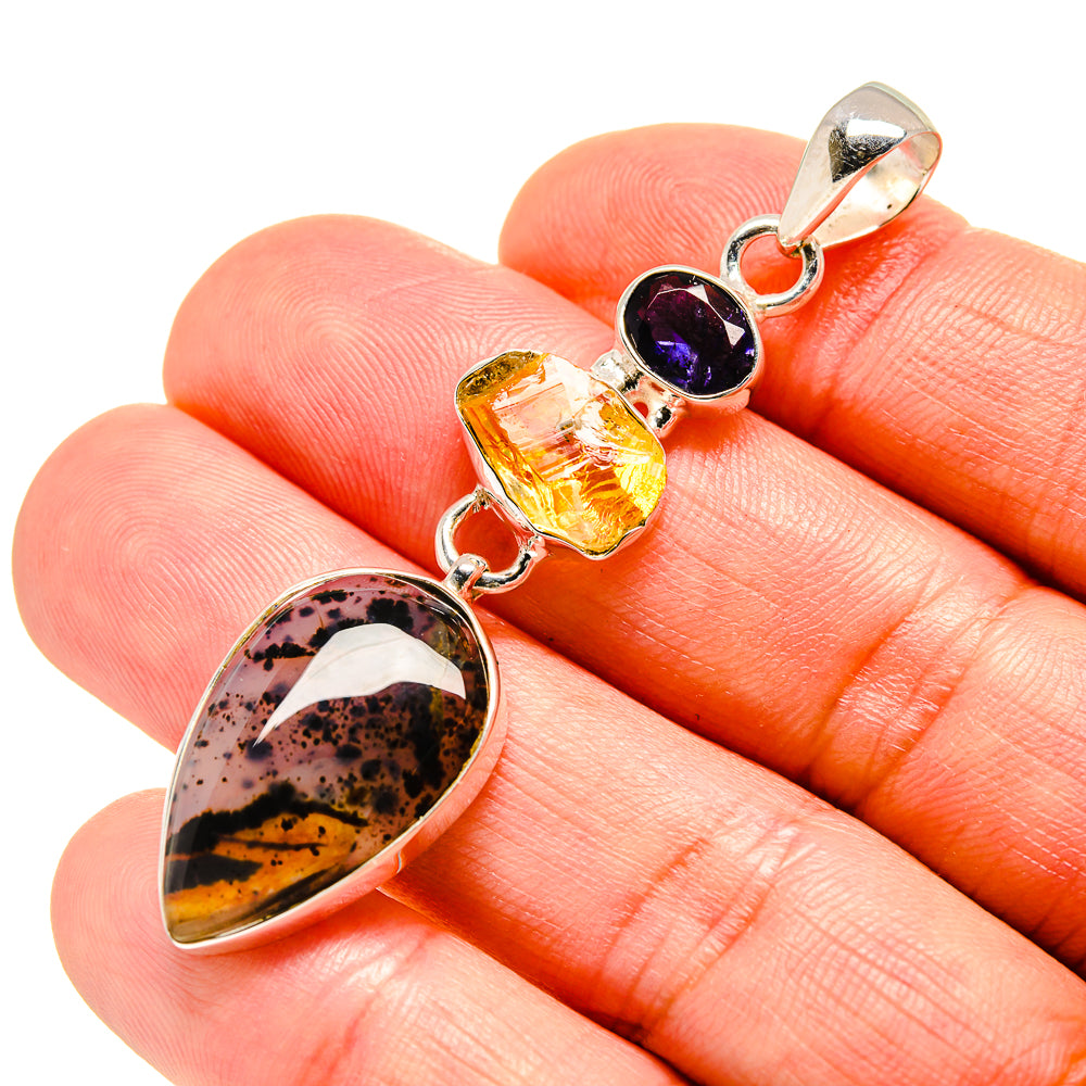 Montana Agate Pendants handcrafted by Anasilvercos - PD754569