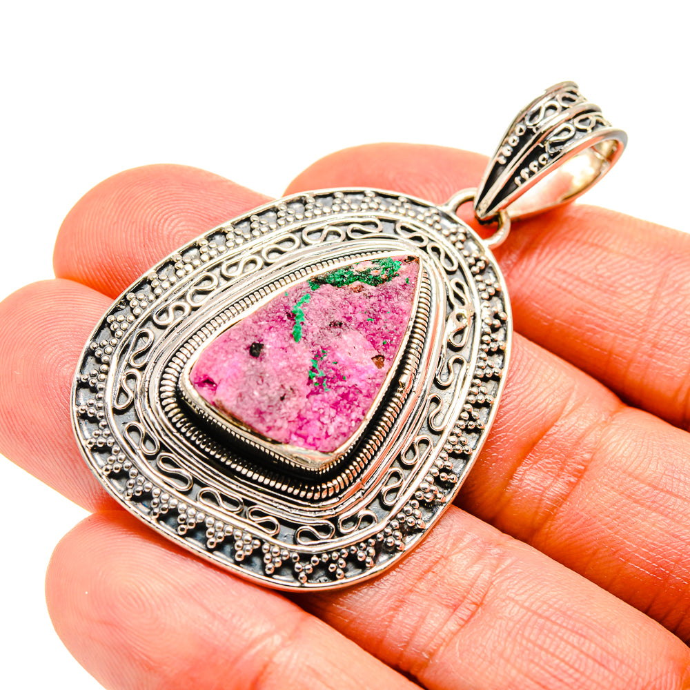 Cobalto Calcite Druzy Pendants handcrafted by Anasilvercos - PD754574