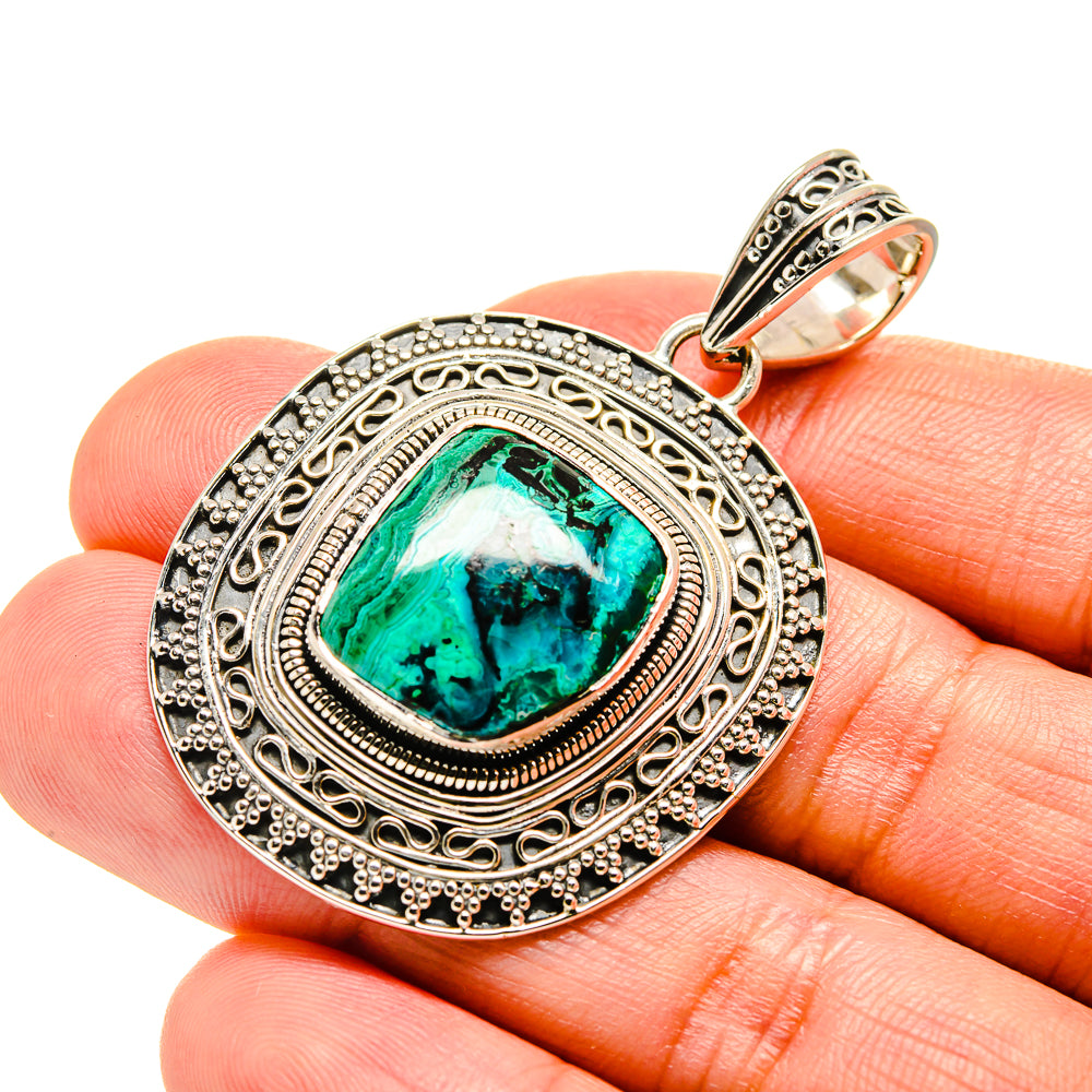 Chrysocolla Pendants handcrafted by Anasilvercos - PD754580