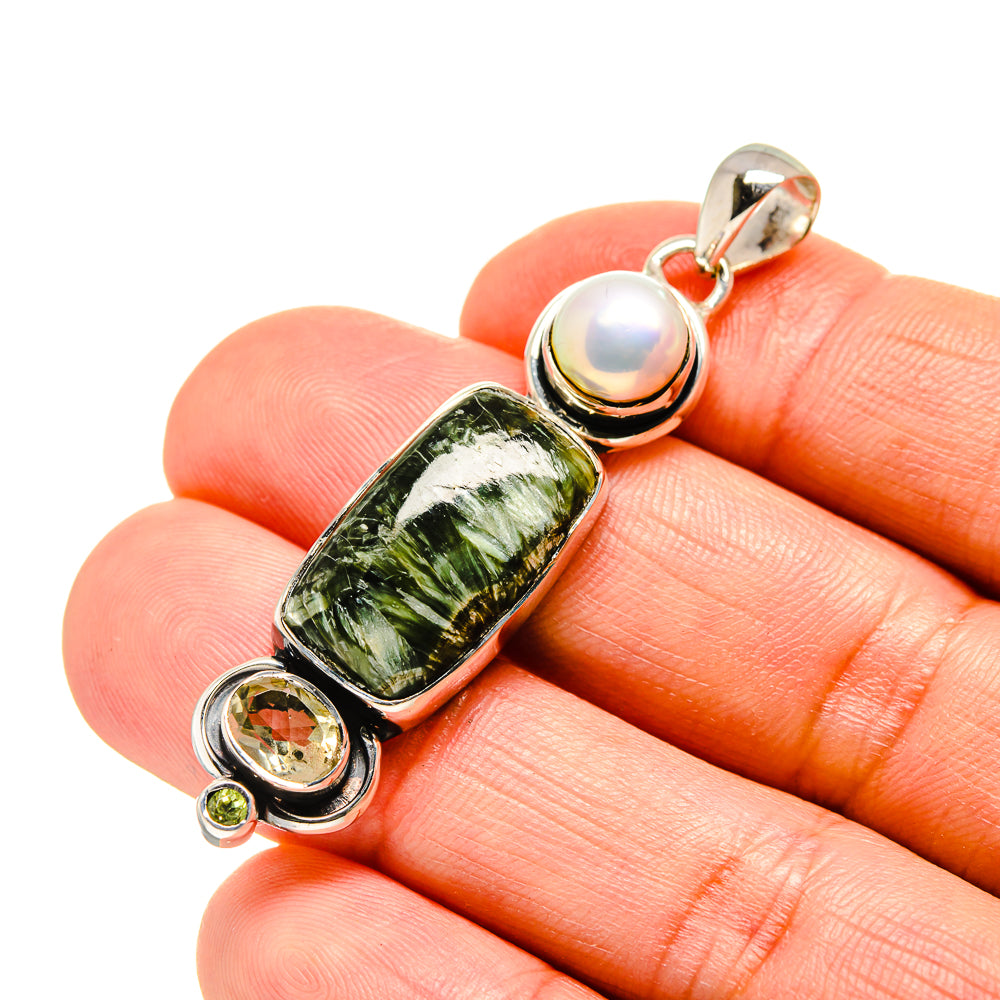 Seraphinite Pendants handcrafted by Anasilvercos - PD754591
