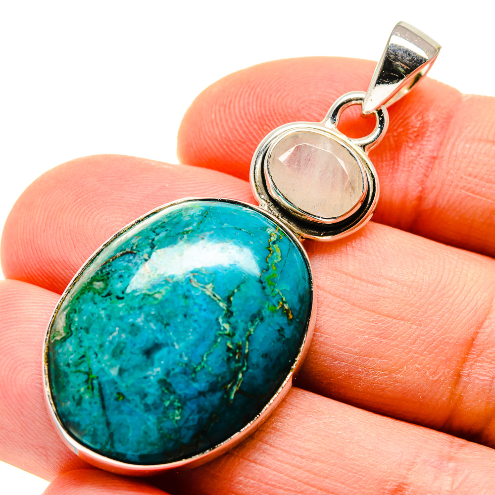 Chrysocolla Pendants handcrafted by Anasilvercos - PD754626