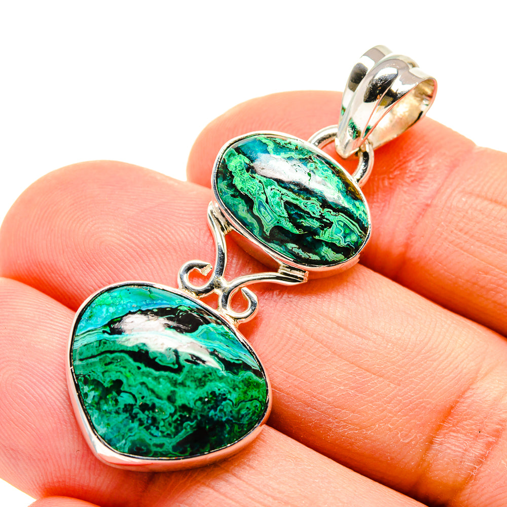 Chrysocolla Pendants handcrafted by Anasilvercos - PD754631
