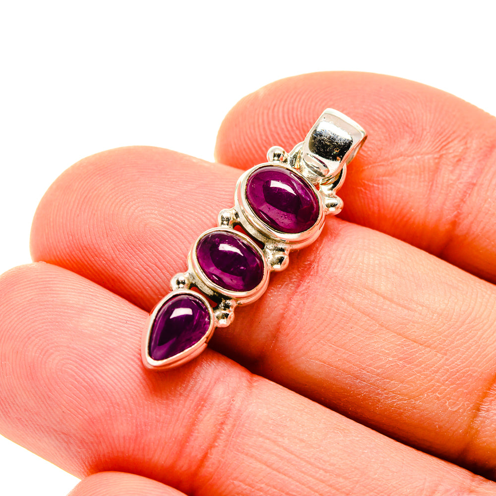 Pink Tourmaline Pendants handcrafted by Anasilvercos - PD754644