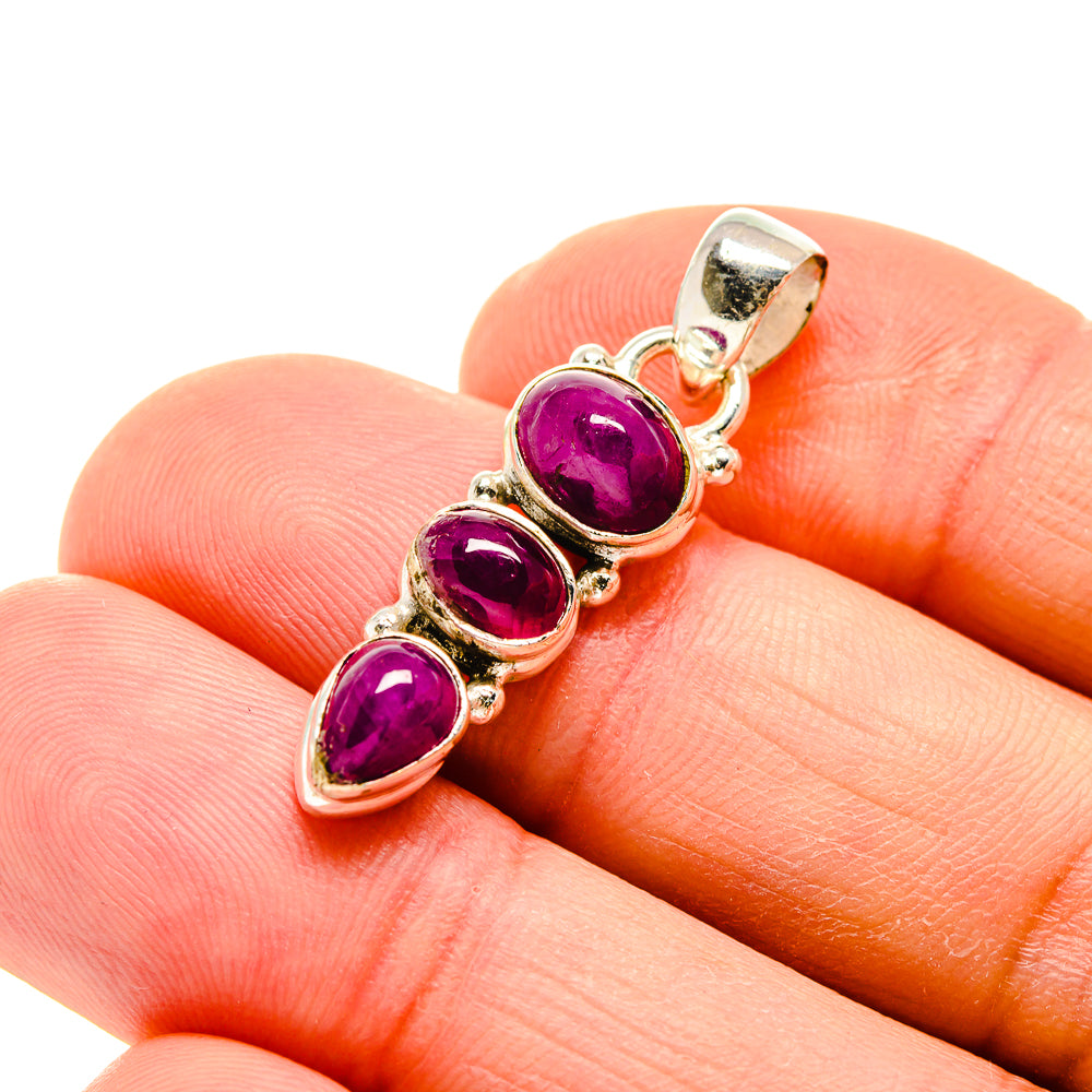 Pink Tourmaline Pendants handcrafted by Anasilvercos - PD754645