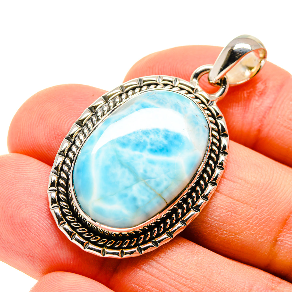 Larimar Pendants handcrafted by Anasilvercos - PD754648