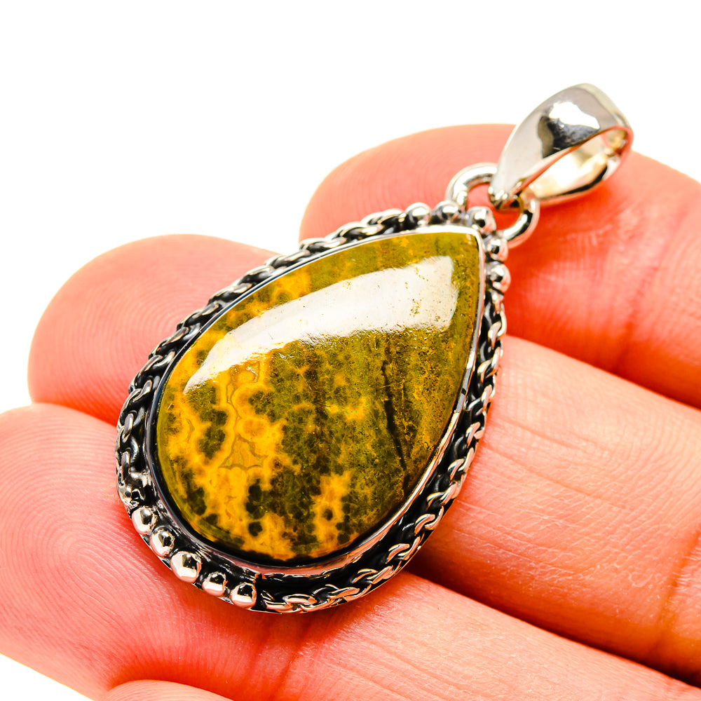 Ocean Jasper Pendants handcrafted by Anasilvercos - PD754649