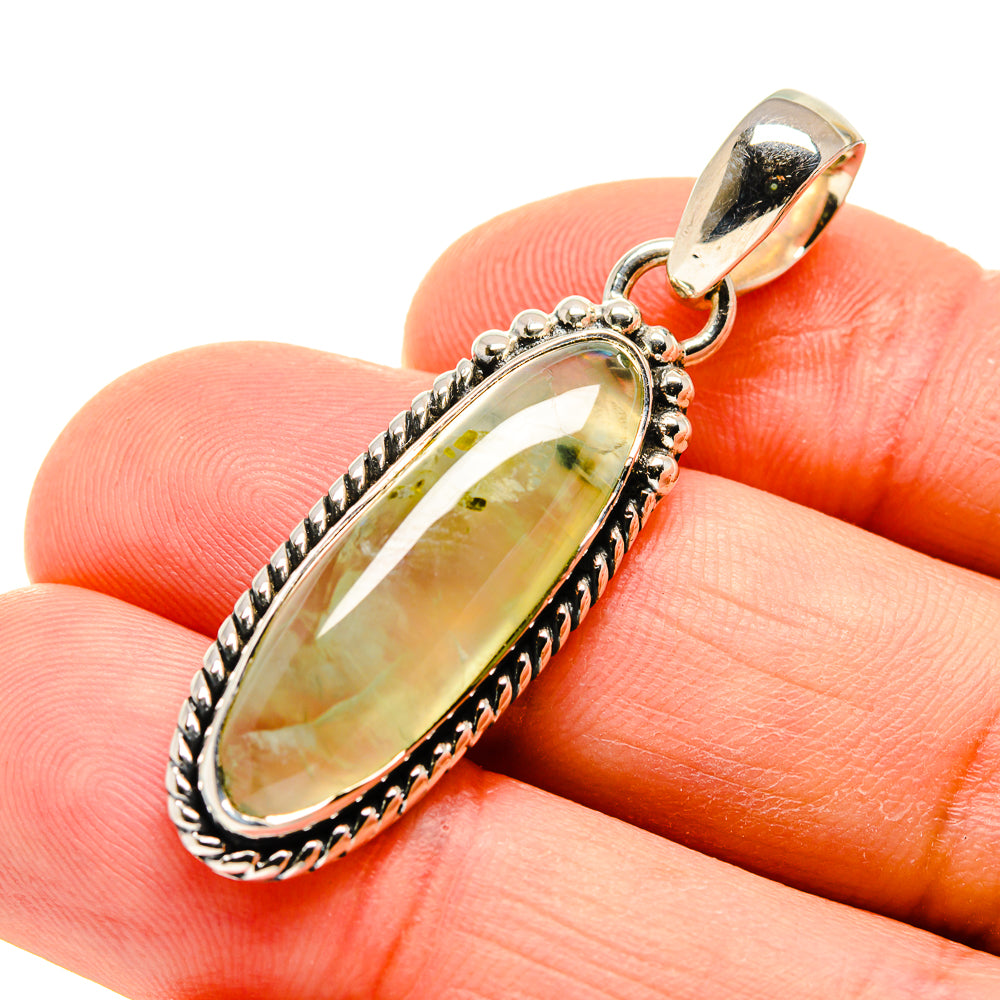 Prehnite Pendants handcrafted by Anasilvercos - PD754650