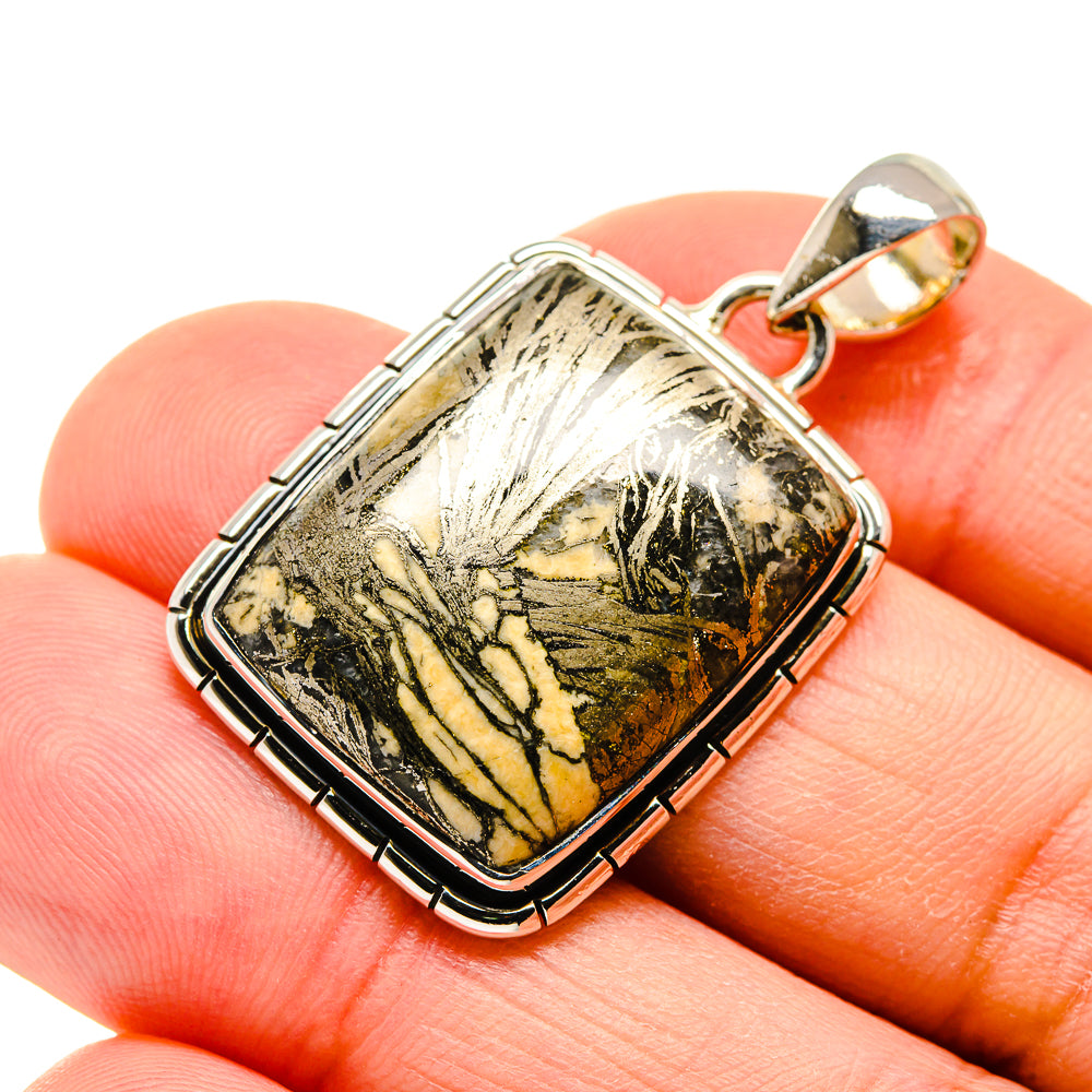 Pyrite Agate Pendants handcrafted by Anasilvercos - PD754660