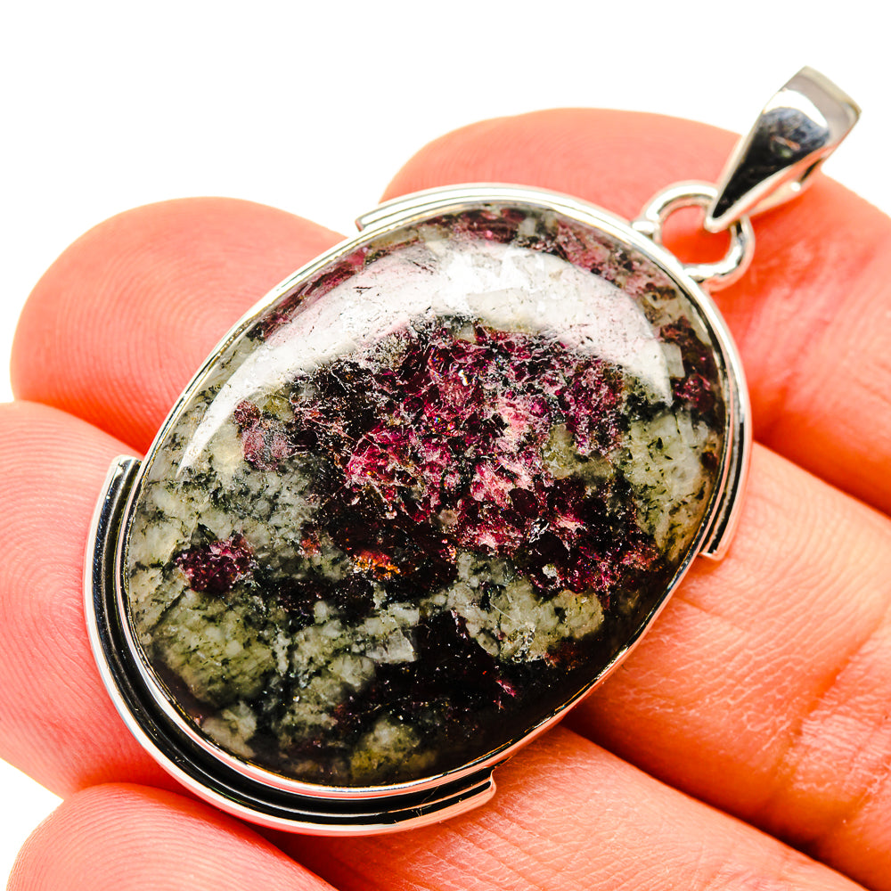 Russian Eudialyte Pendants handcrafted by Anasilvercos - PD754664
