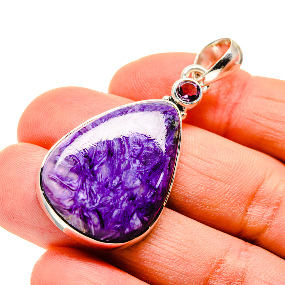 Charoite Pendants handcrafted by Anasilvercos - PD754670