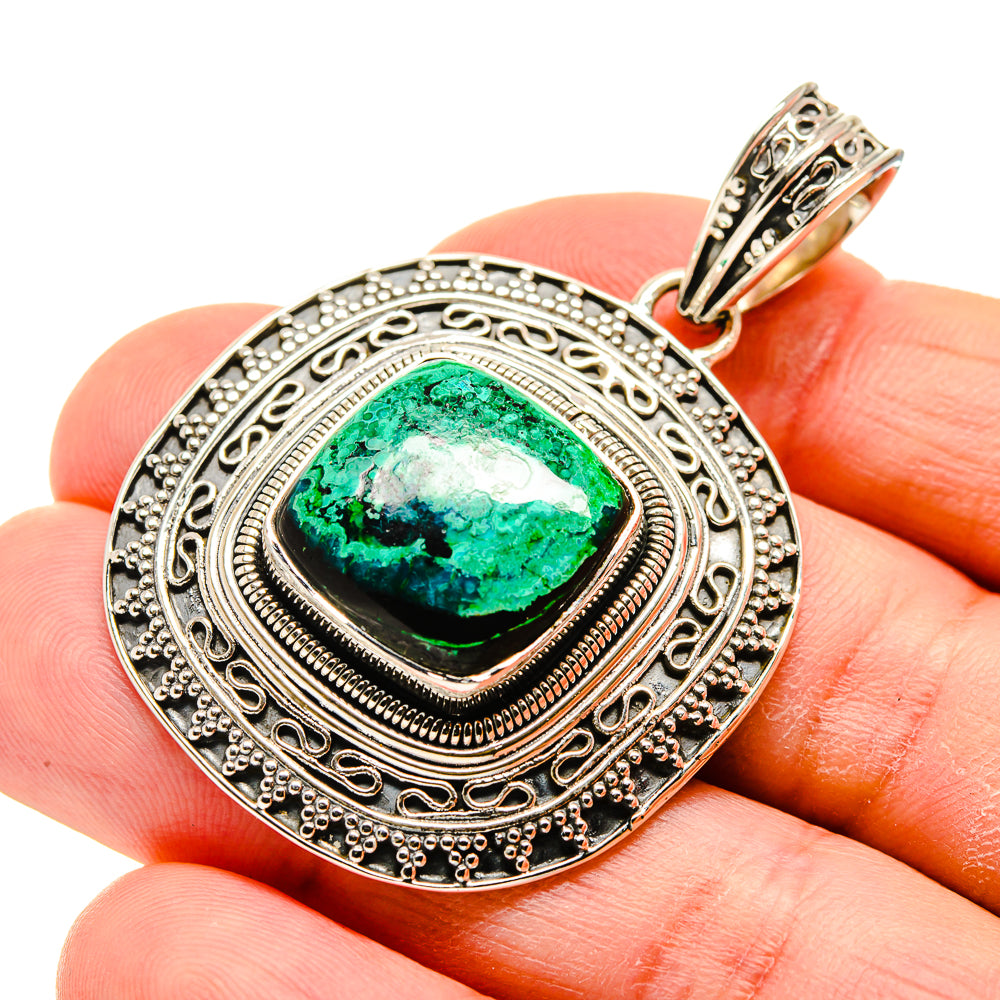 Chrysocolla Pendants handcrafted by Anasilvercos - PD754678