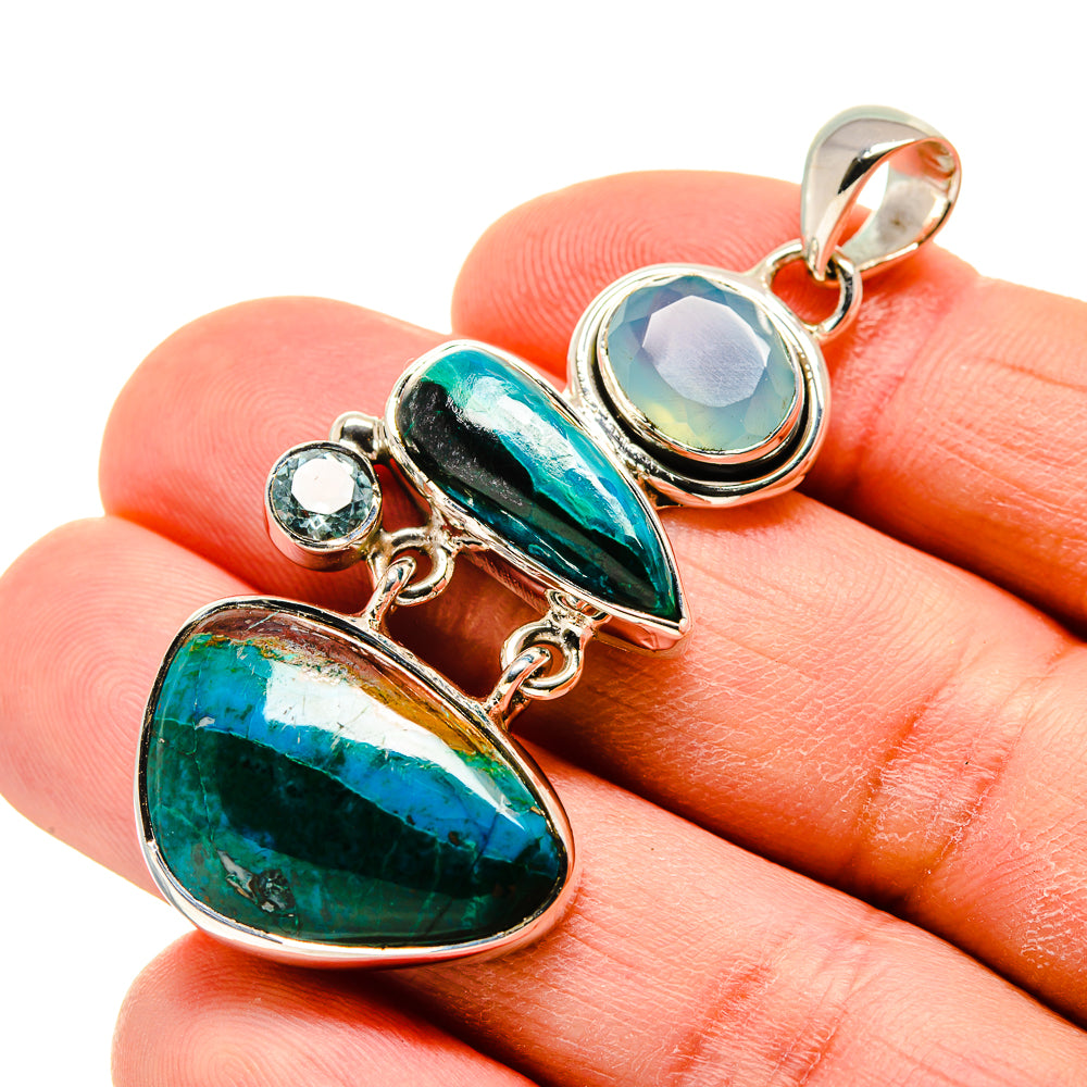 Chrysocolla Pendants handcrafted by Anasilvercos - PD754680