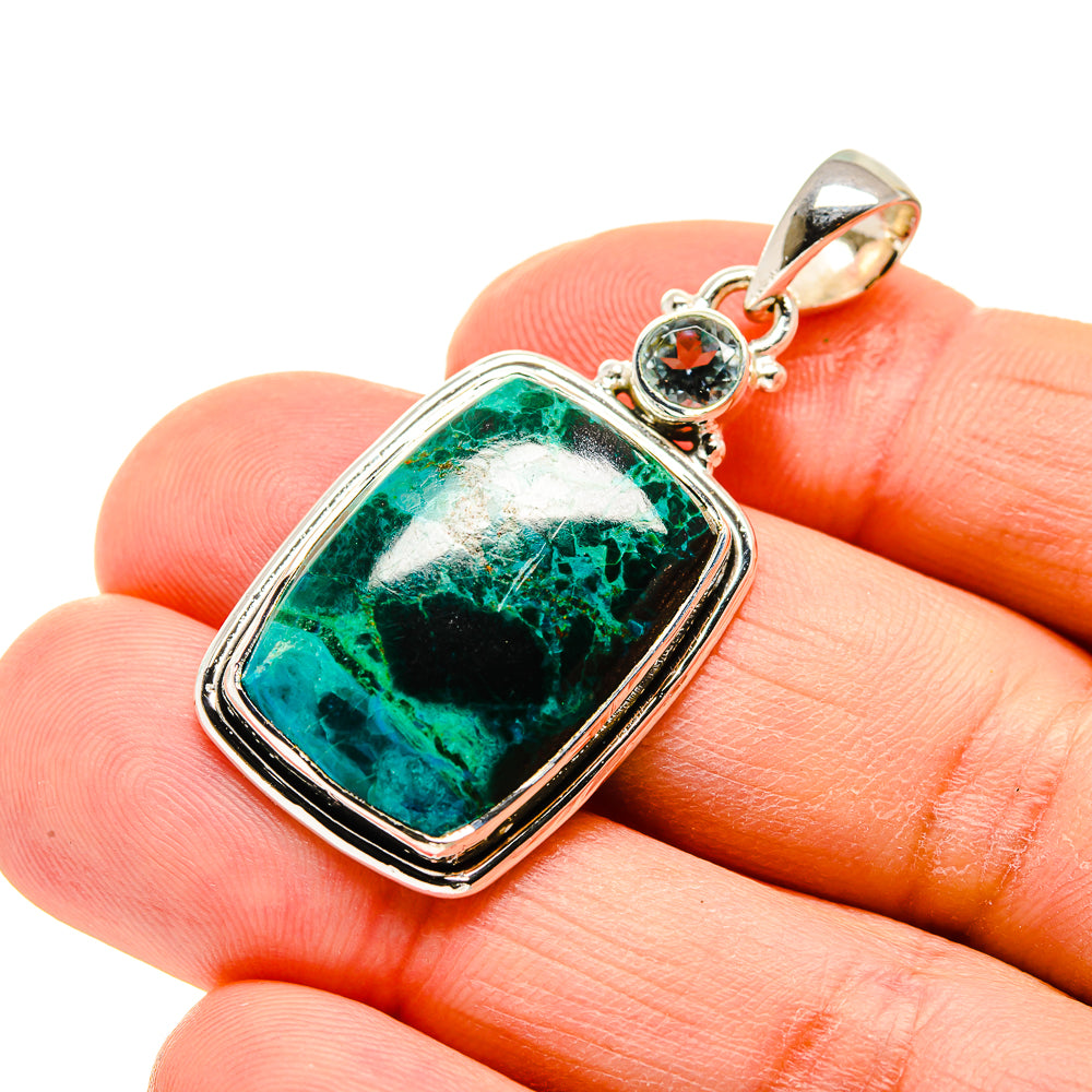 Chrysocolla Pendants handcrafted by Anasilvercos - PD754688
