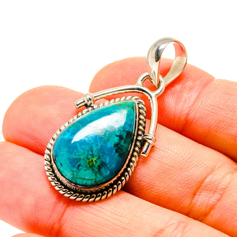 Chrysocolla Pendants handcrafted by Anasilvercos - PD754696