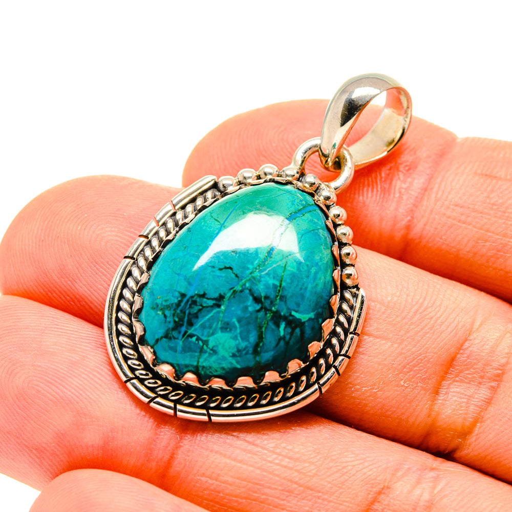 Chrysocolla Pendants handcrafted by Anasilvercos - PD754712