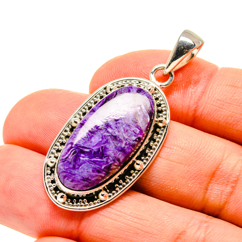 Charoite Pendants handcrafted by Anasilvercos - PD754720