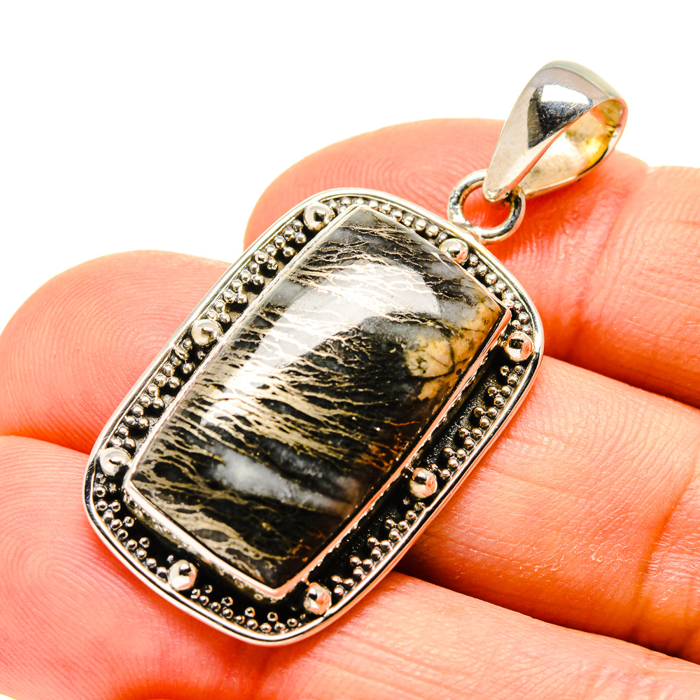 Pyrite Agate Pendants handcrafted by Anasilvercos - PD754738