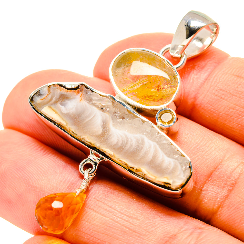 Geode Slice Pendants handcrafted by Anasilvercos - PD754742