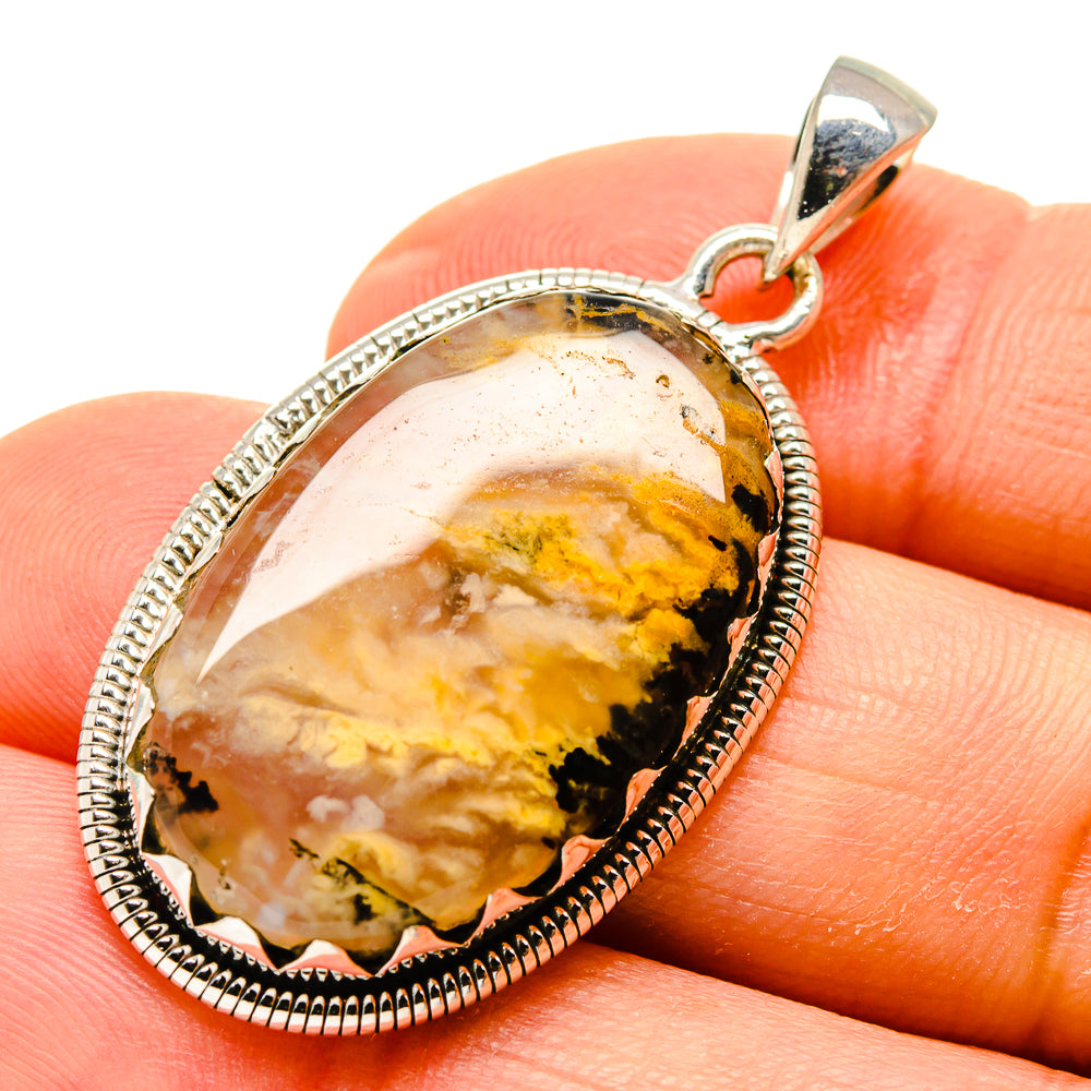 Plume Agate Pendants handcrafted by Anasilvercos - PD754747