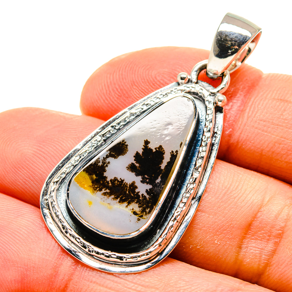 Scenic Dendritic Agate Pendants handcrafted by Anasilvercos - PD754748