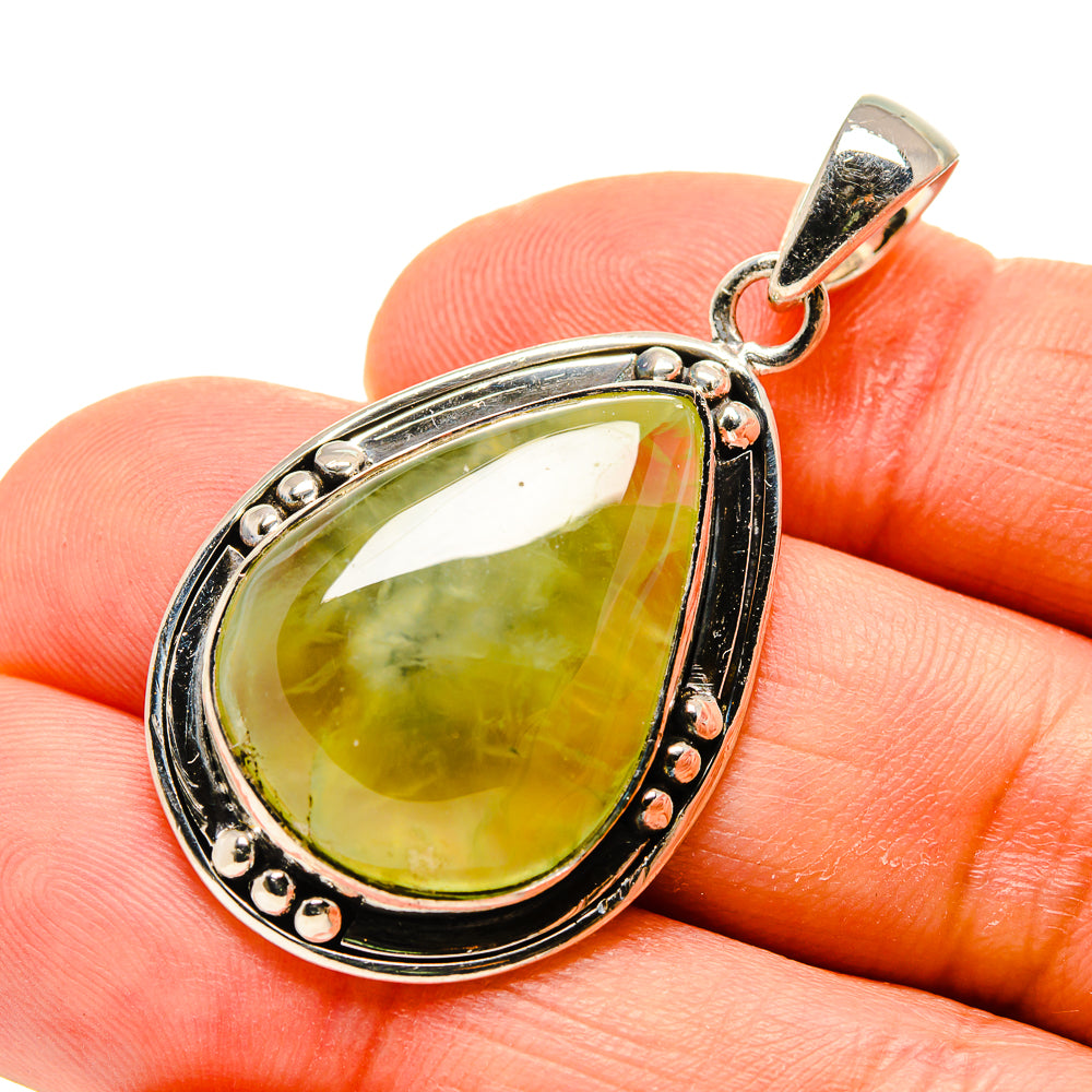 Prehnite Pendants handcrafted by Anasilvercos - PD754758