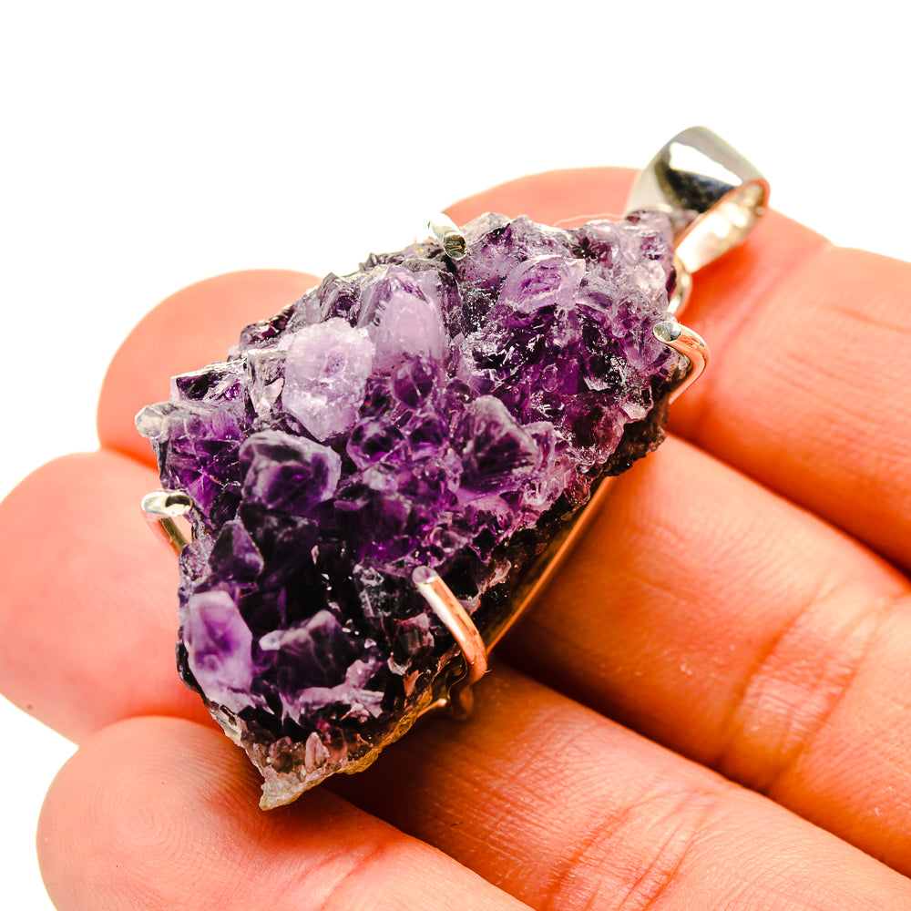 Amethyst Crystal Pendants handcrafted by Anasilvercos - PD754783