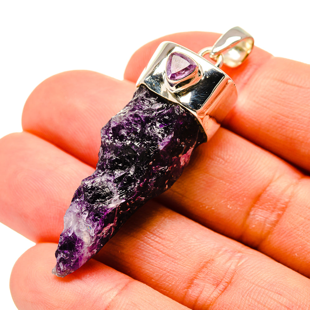 Amethyst Stalactite Pendants handcrafted by Anasilvercos - PD754786