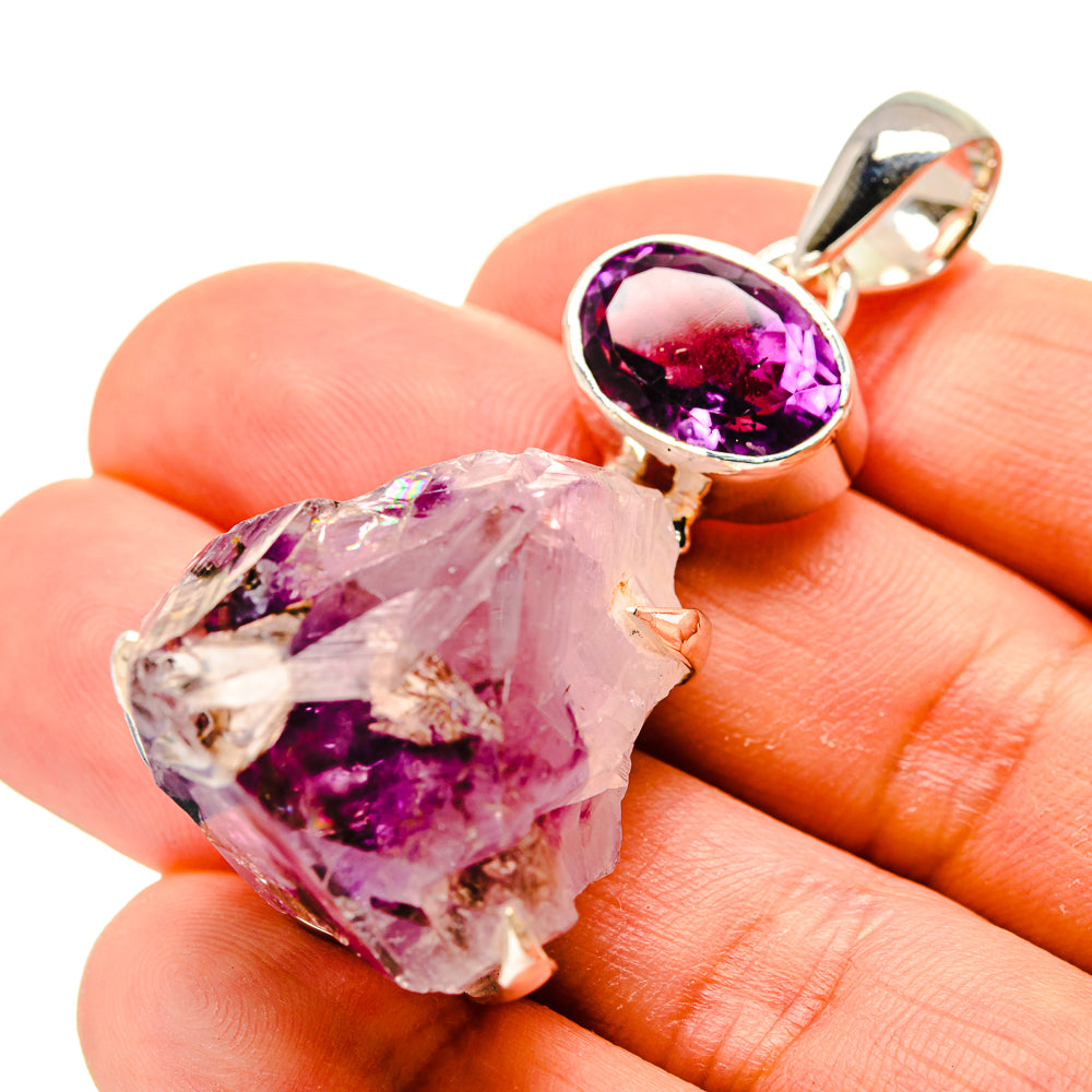 Amethyst Crystal Pendants handcrafted by Anasilvercos - PD754787