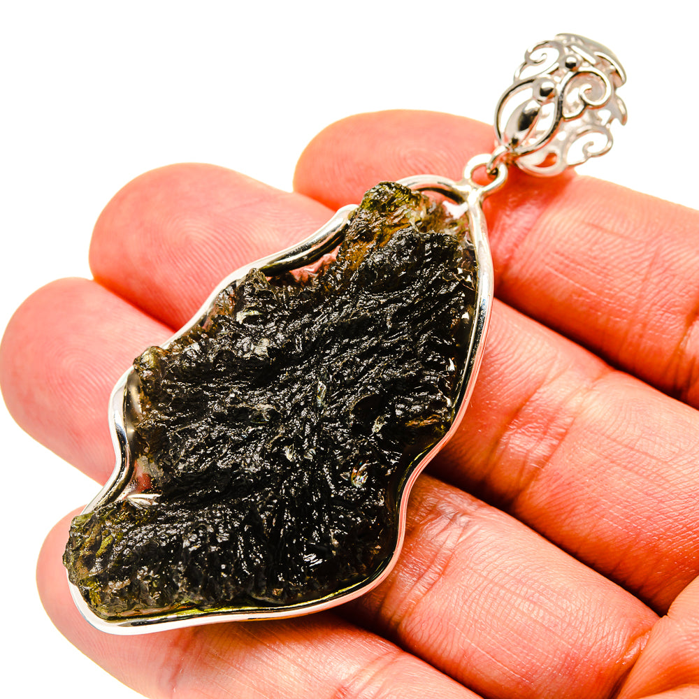 Czech Moldavite Pendants handcrafted by Anasilvercos - PD754804