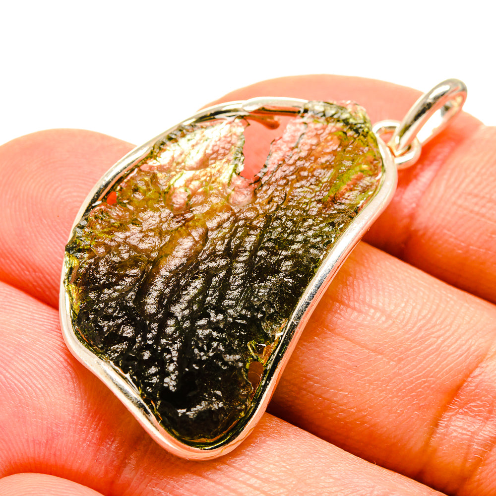 Czech Moldavite Pendants handcrafted by Anasilvercos - PD754818