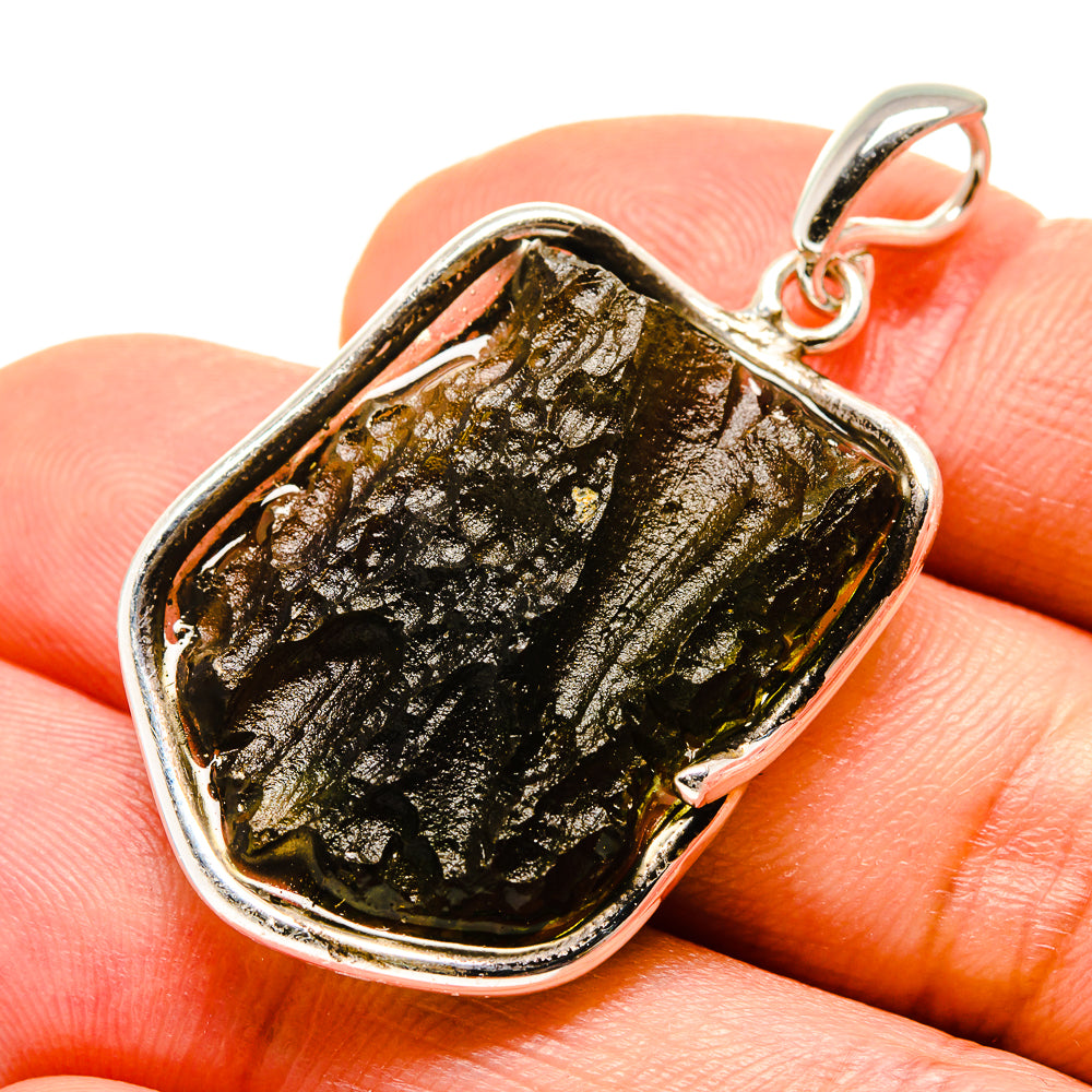 Czech Moldavite Pendants handcrafted by Anasilvercos - PD754819