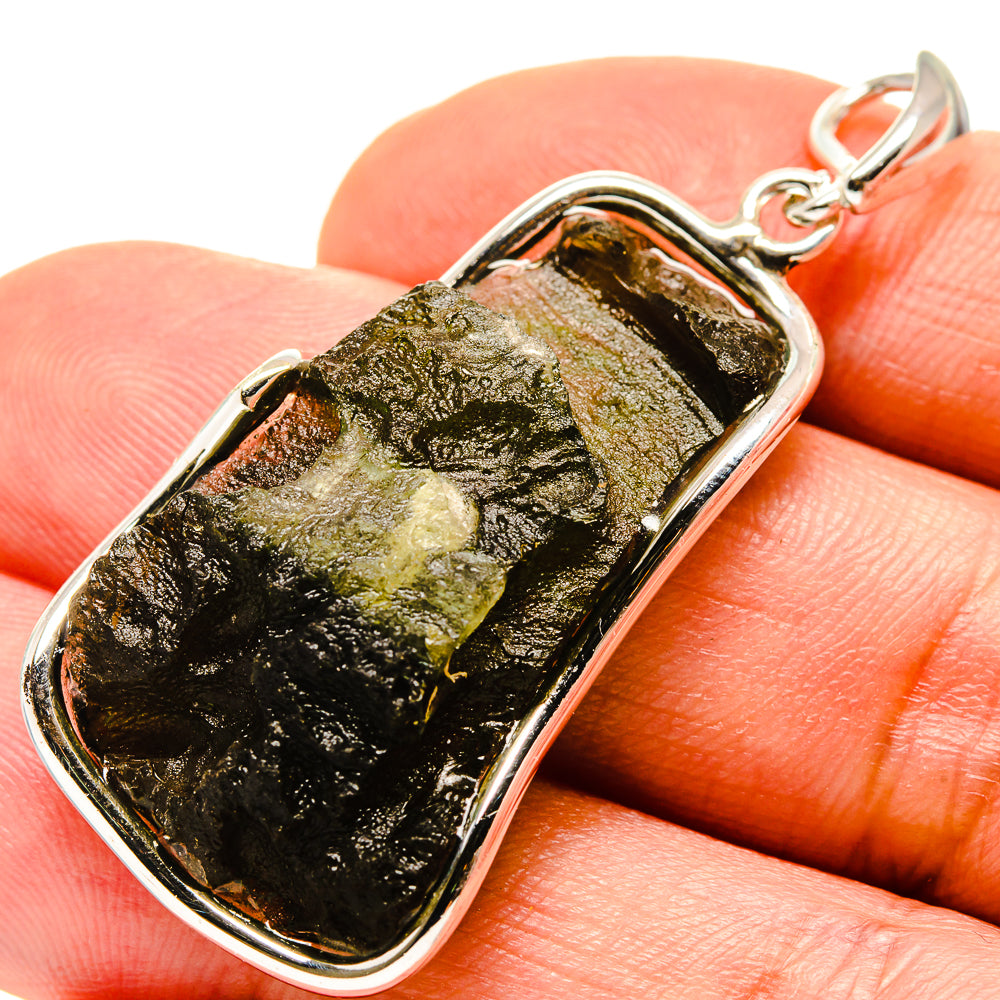 Czech Moldavite Pendants handcrafted by Anasilvercos - PD754820
