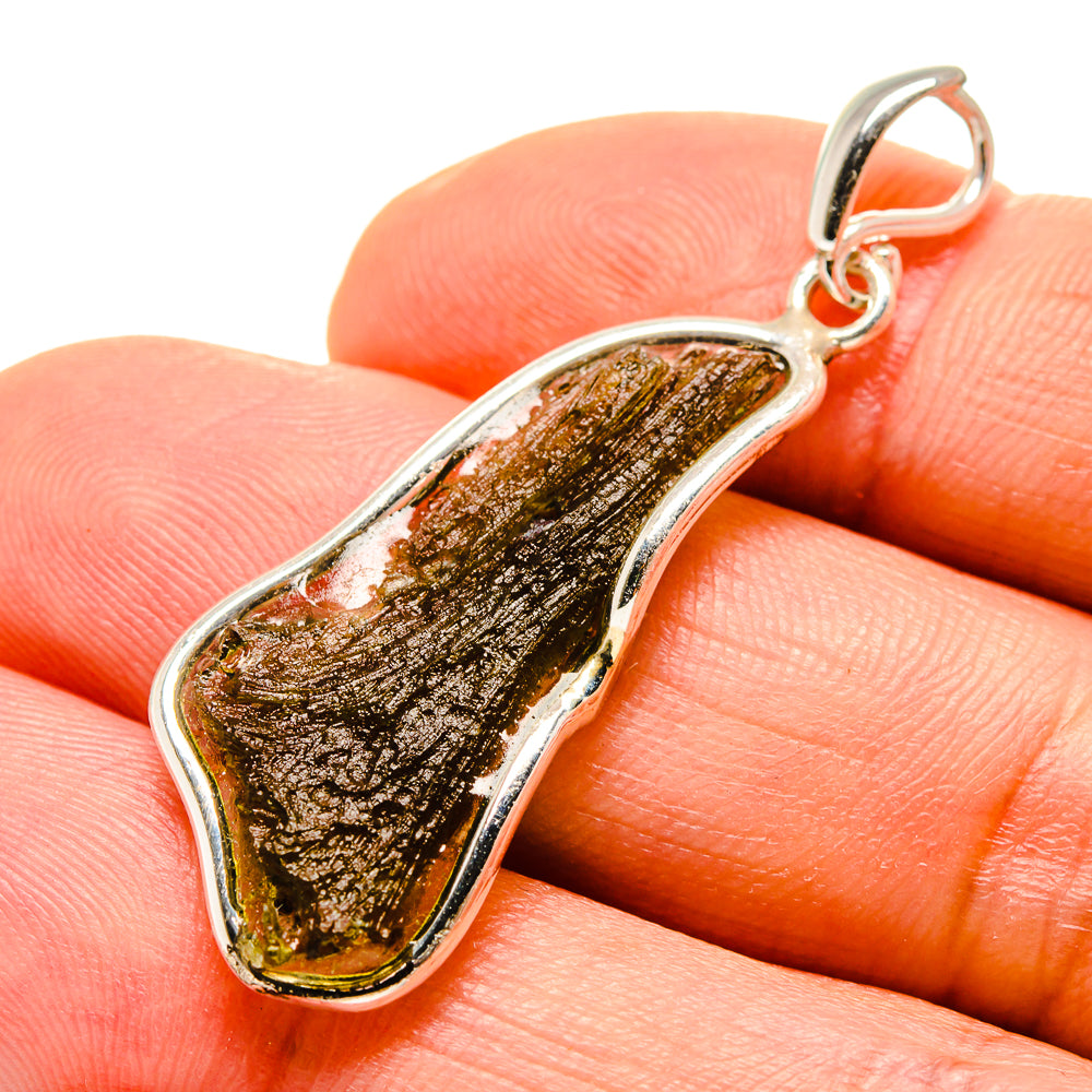 Czech Moldavite Pendants handcrafted by Anasilvercos - PD754821