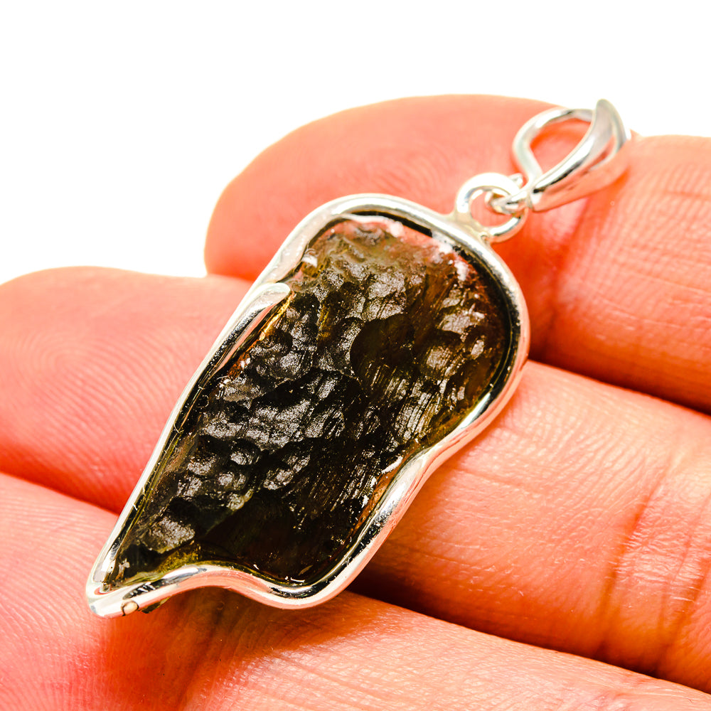 Czech Moldavite Pendants handcrafted by Anasilvercos - PD754823