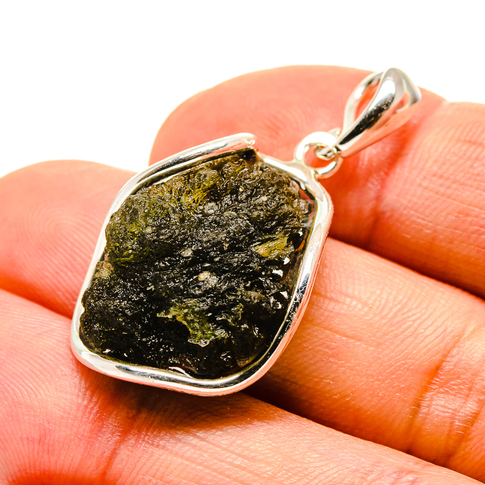 Czech Moldavite Pendants handcrafted by Anasilvercos - PD754837