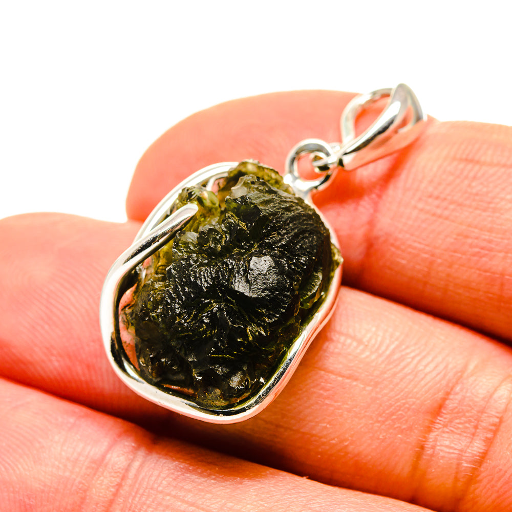 Czech Moldavite Pendants handcrafted by Anasilvercos - PD754840