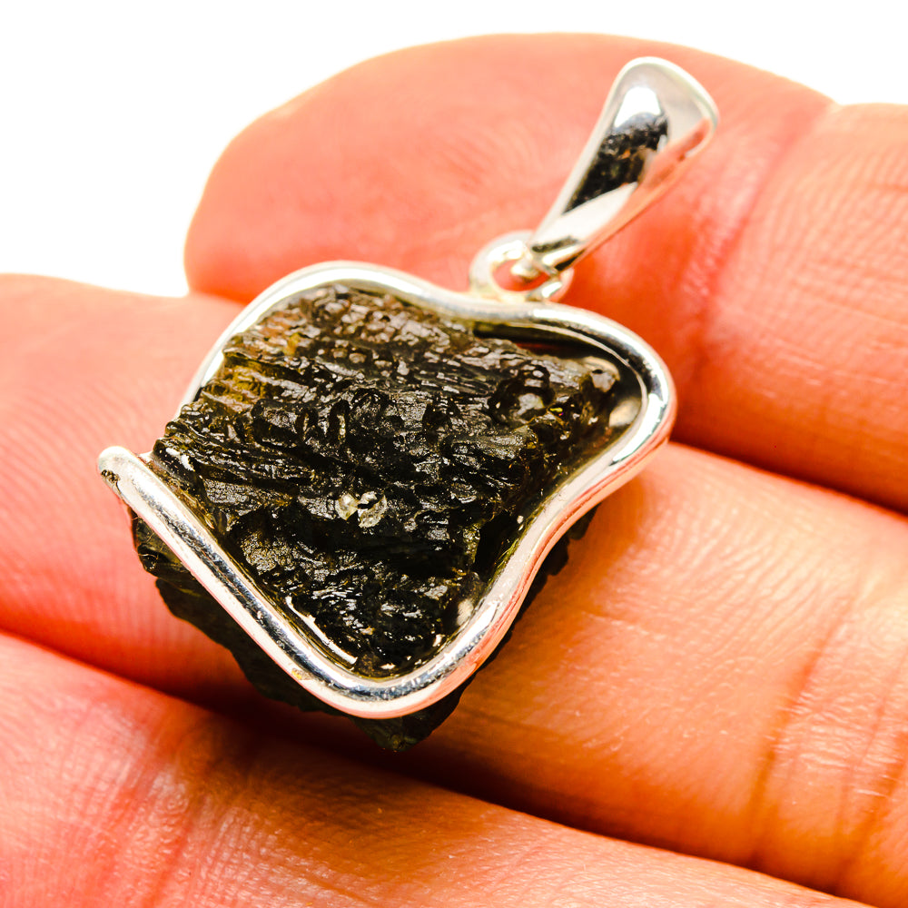 Czech Moldavite Pendants handcrafted by Anasilvercos - PD754847