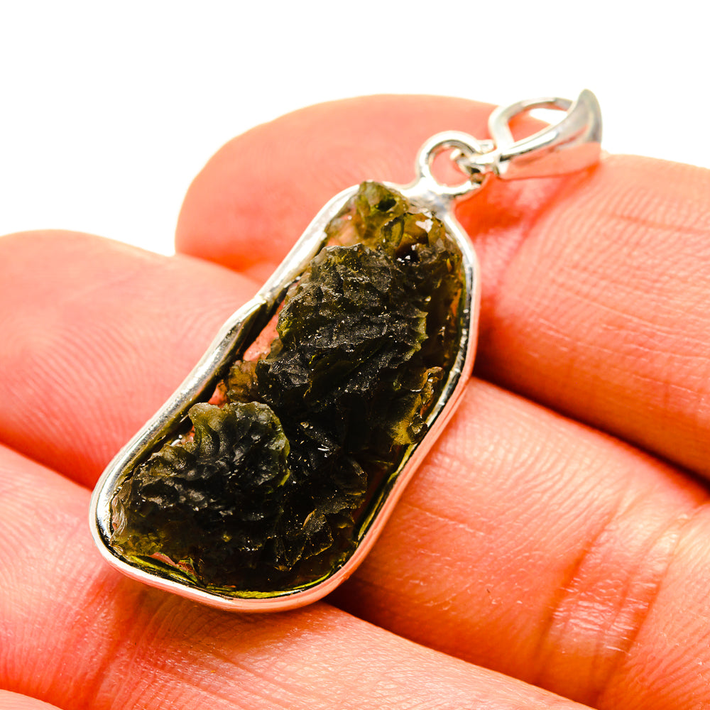 Czech Moldavite Pendants handcrafted by Anasilvercos - PD754849