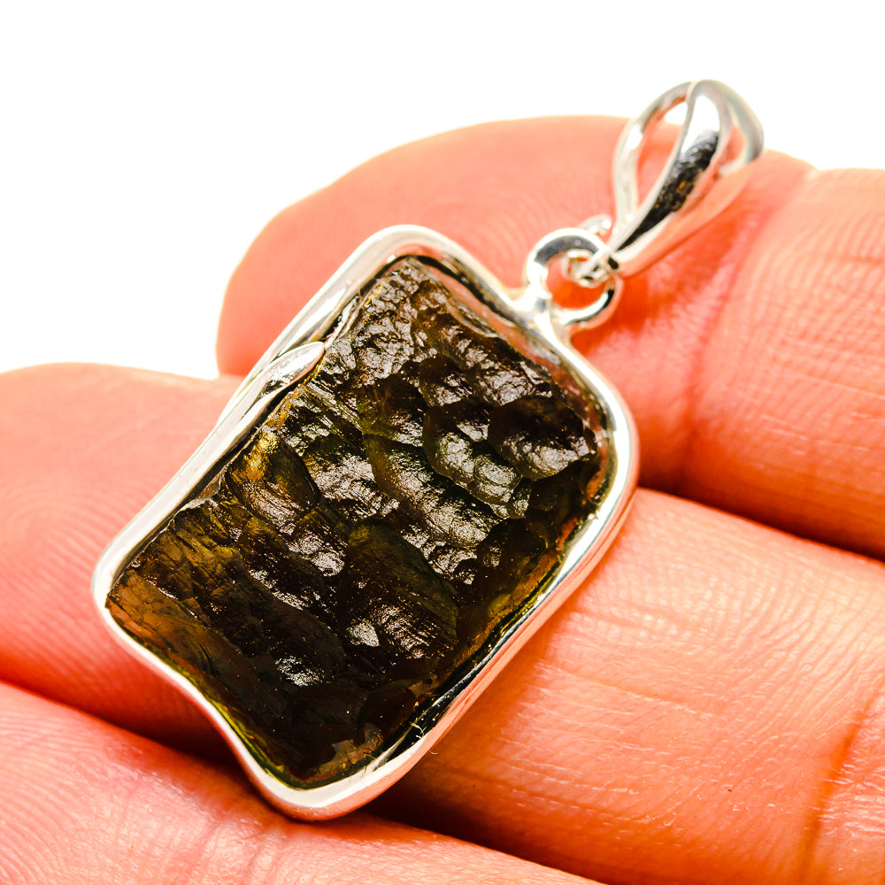 Czech Moldavite Pendants handcrafted by Anasilvercos - PD754850