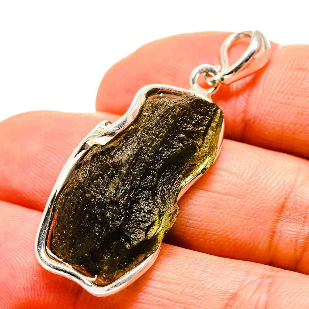 Czech Moldavite Pendants handcrafted by Anasilvercos - PD754852
