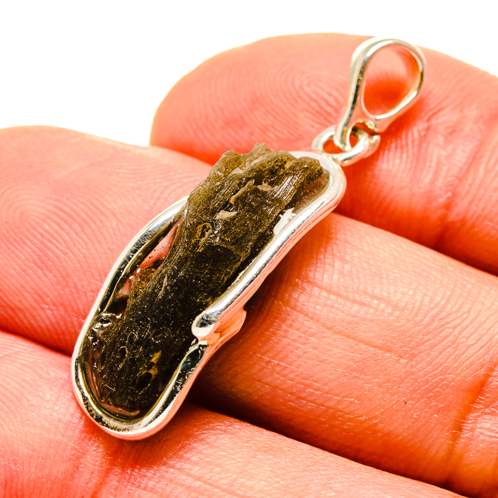 Czech Moldavite Pendants handcrafted by Anasilvercos - PD754858