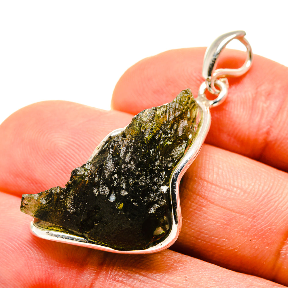 Czech Moldavite Pendants handcrafted by Anasilvercos - PD754866