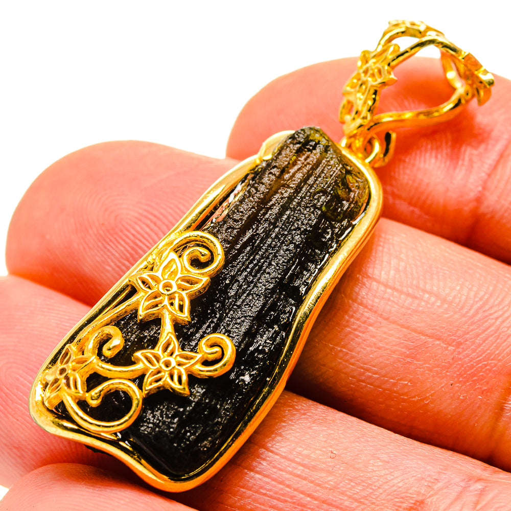 Czech Moldavite Pendants handcrafted by Anasilvercos - PD754867