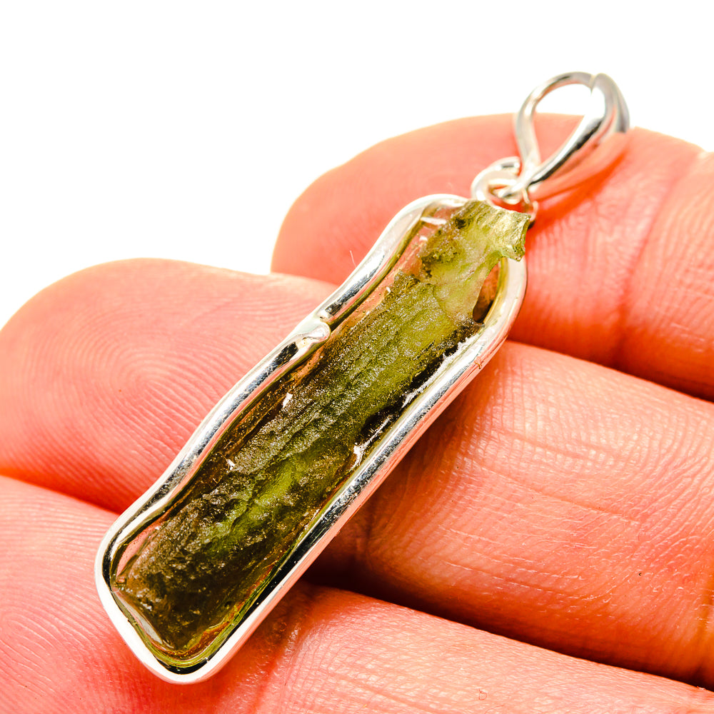 Czech Moldavite Pendants handcrafted by Anasilvercos - PD754868