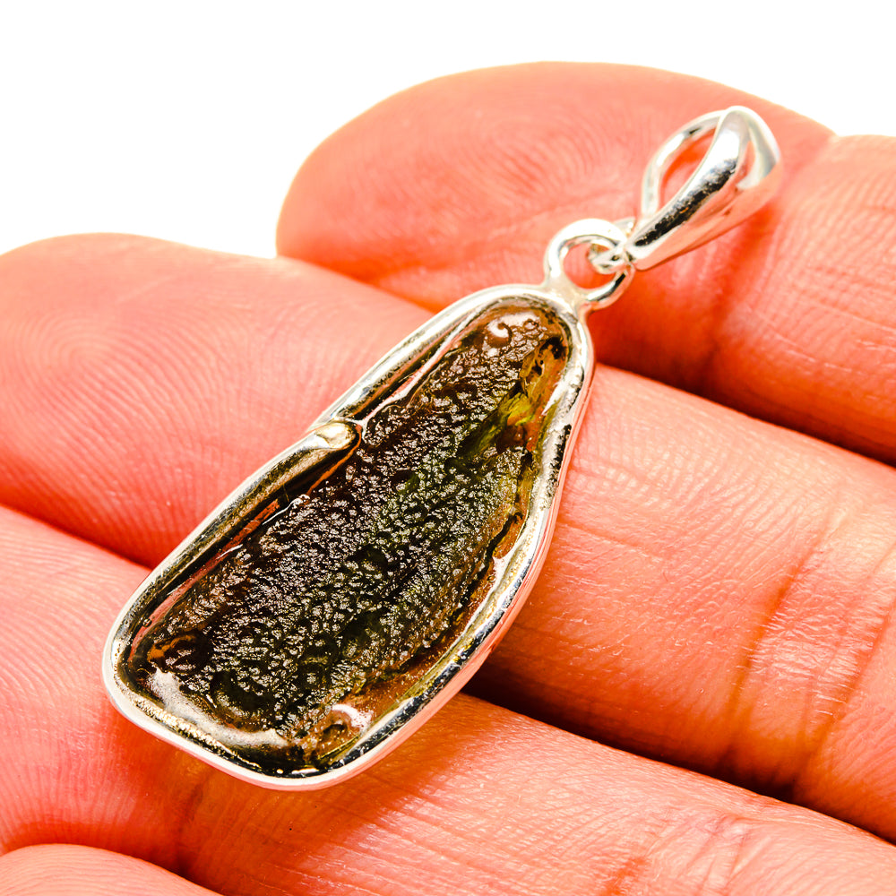 Czech Moldavite Pendants handcrafted by Anasilvercos - PD754871