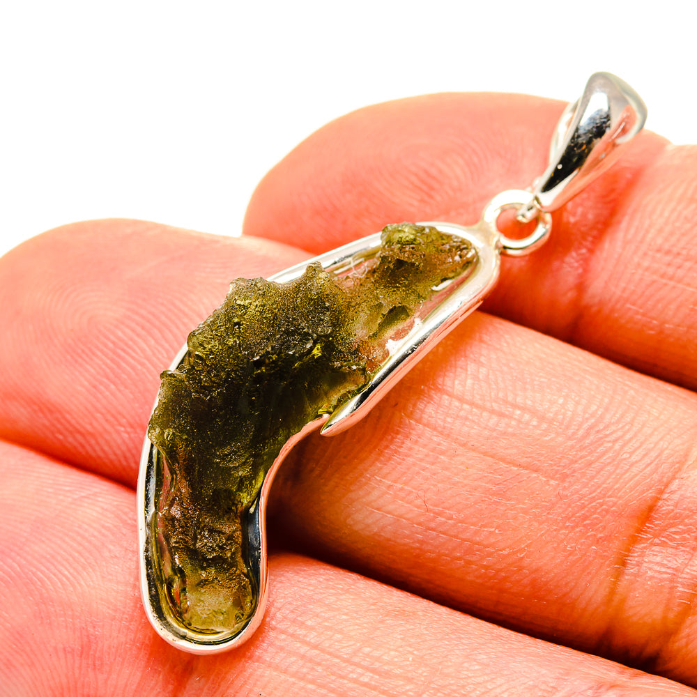 Czech Moldavite Pendants handcrafted by Anasilvercos - PD754872