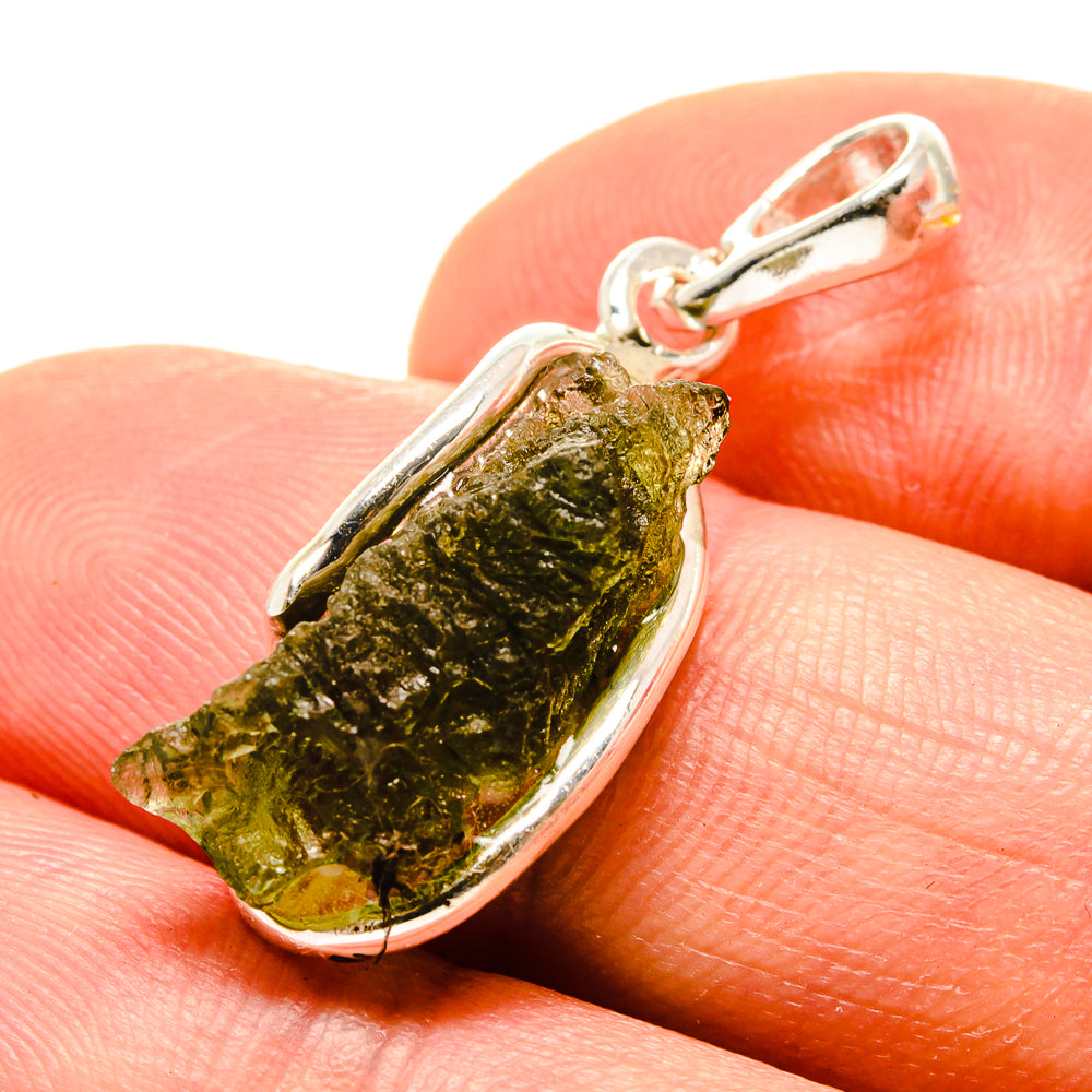 Czech Moldavite Pendants handcrafted by Anasilvercos - PD754879