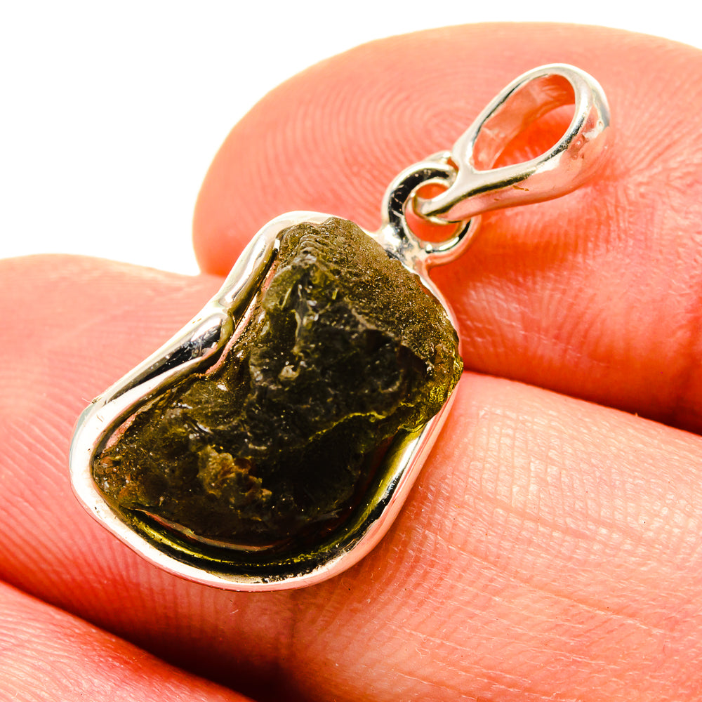 Czech Moldavite Pendants handcrafted by Anasilvercos - PD754880