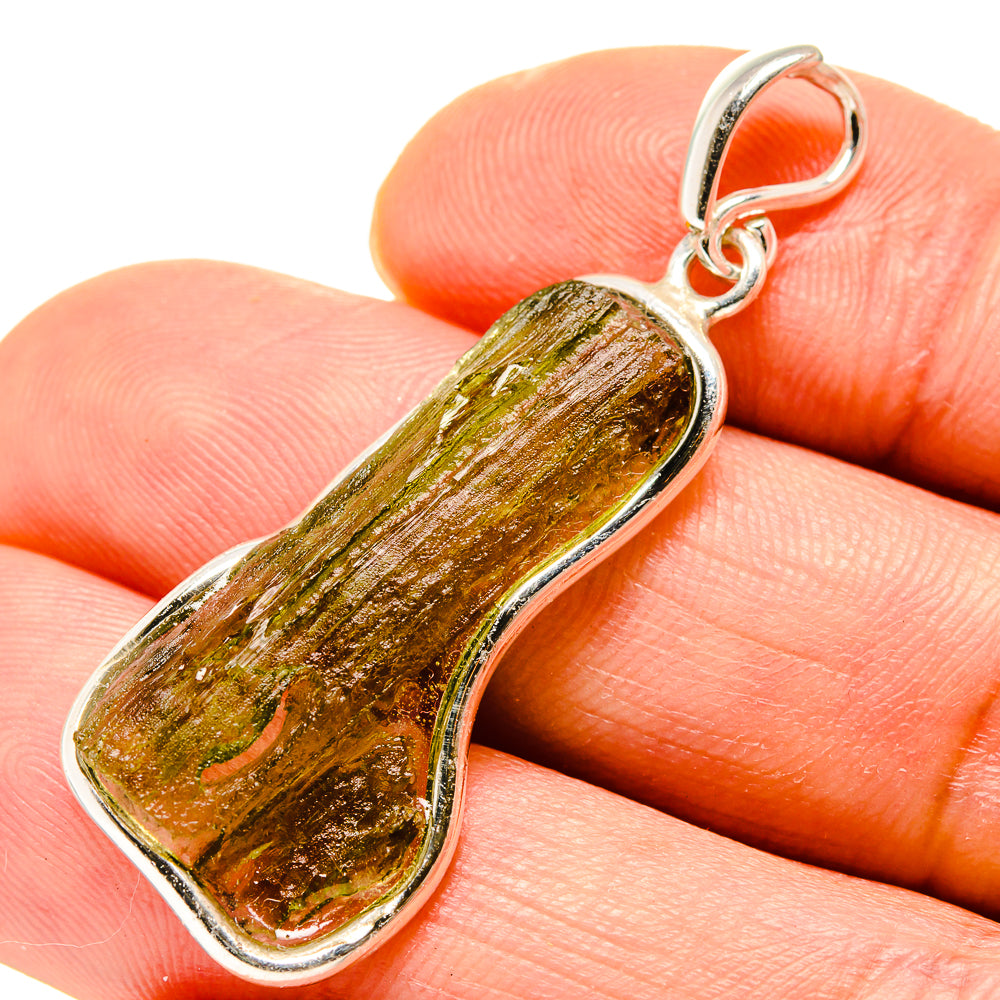 Czech Moldavite Pendants handcrafted by Anasilvercos - PD754882