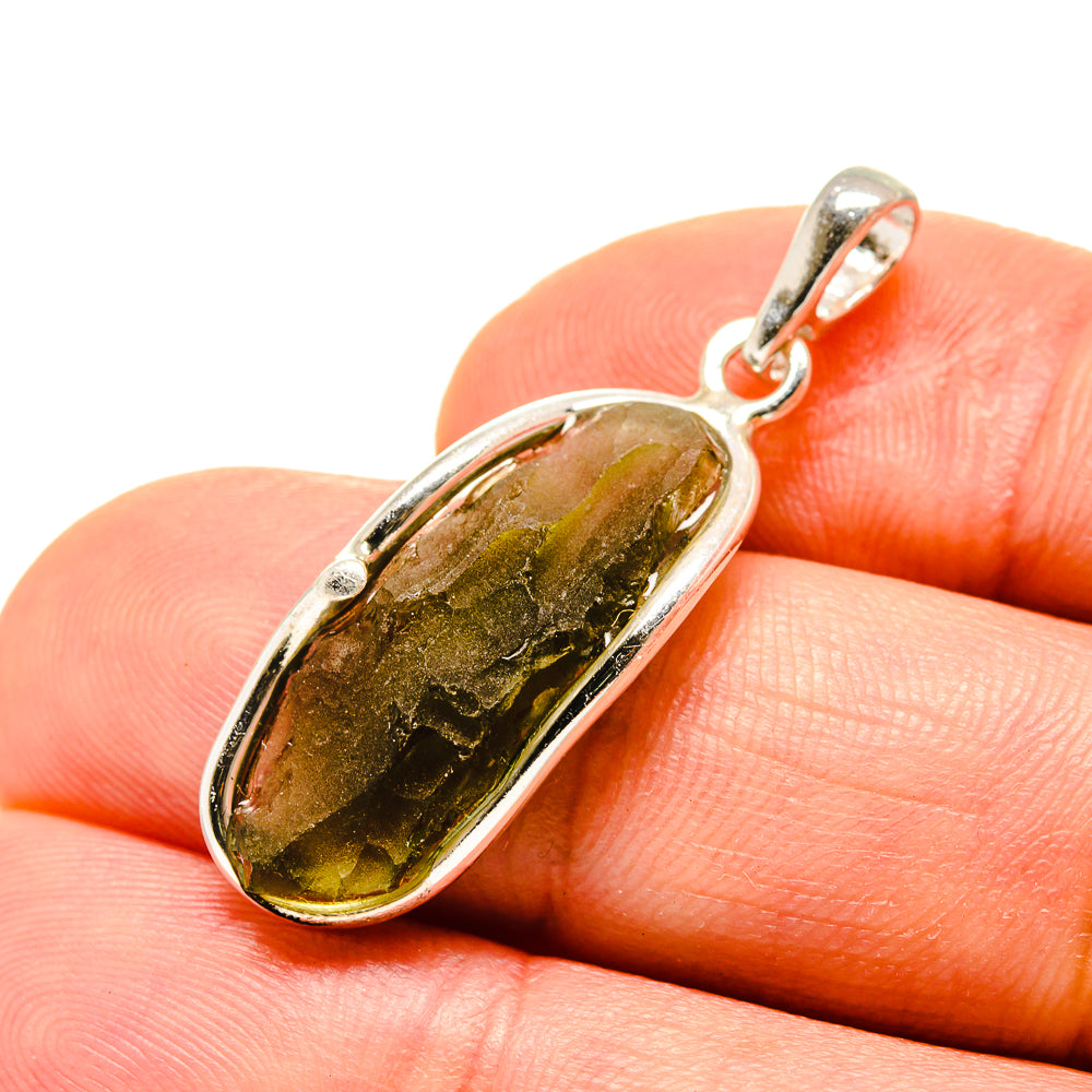 Czech Moldavite Pendants handcrafted by Anasilvercos - PD754883